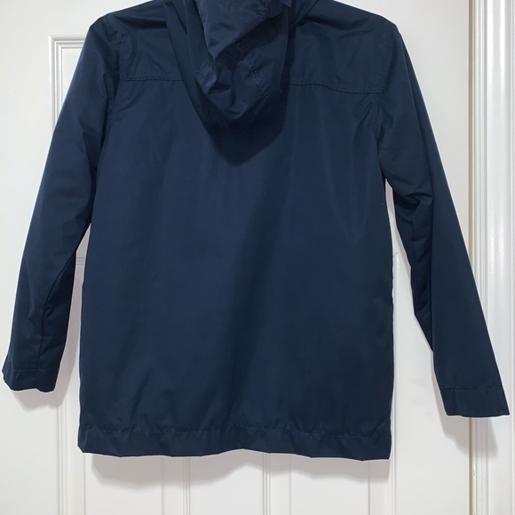 Old Navy boys windbreaker size large (10/12), navy blue, zipper and button-up - Picture 2 of 7